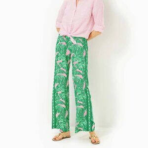 NWT Lilly Pulitzer Bal Harbour Palazzo Pants in Lets Go Bananas